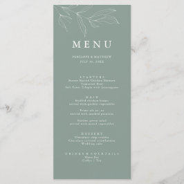 Menu Sage d'esquisse de plan de ligne