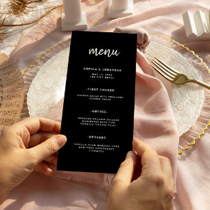 Menu Script Black   Wedding