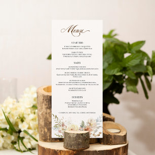 Menu Script botanique Rose d'automne rustique