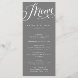Menu Script moderne, Gris