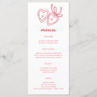 Serrure de coeur Whimsical Doodle Croquis moderne