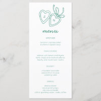 Serrure de coeur Whimsical Doodle Croquis moderne