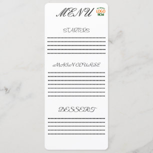 MENU SIMPLE CONTEMPORAIN NETTOYÉ BLANC MODE CLIENT