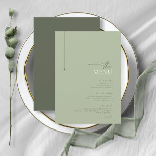 Menu Simply Chic Mariage Sage Green ID1046