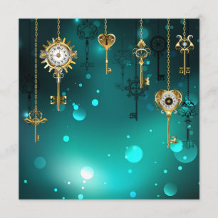 Menu Skeleton Keys on Green Background