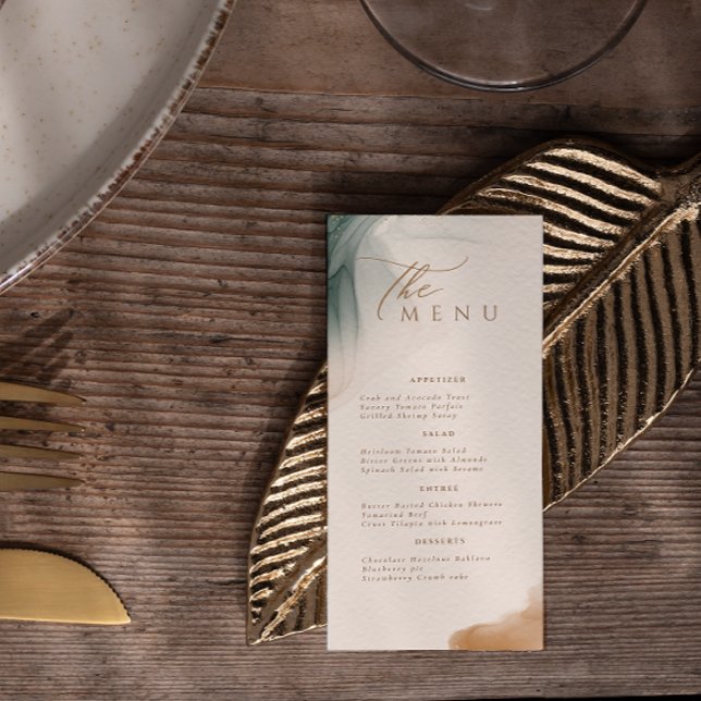 Menu Soft Natural Pastel Mariage (Créateur téléchargé)