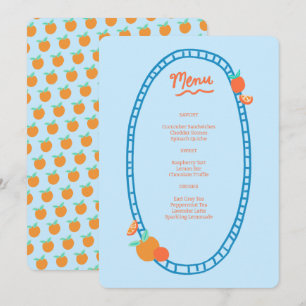 Menu Soirée de mariage pour Baby shower nuptial à base