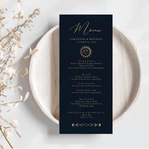 Menu Soleil céleste et Lune