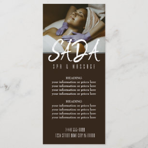Menu spa Salon Massage Tarifs