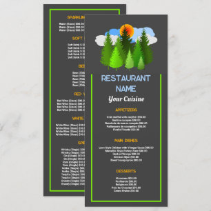 Menu Sunrise Spruce, Restaurant Mince