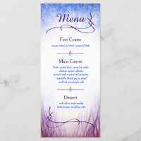 Menu sur le thème du feu et de la glace - Aquarell