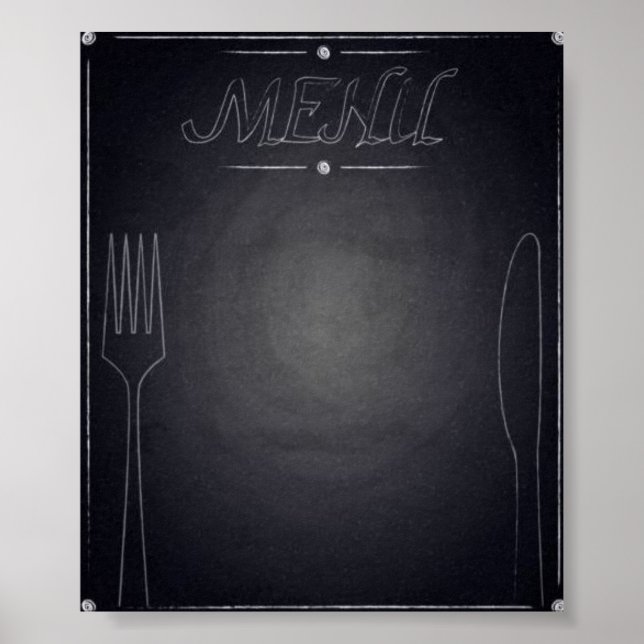 Menu Tableau Noir (Devant)