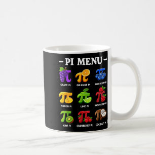 Menü Tag 3,14 Mathelehrer Symbol lustiger Pie Pun Kaffeetasse