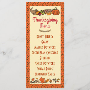 Menu Thanksgiving