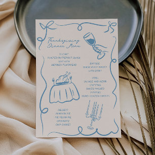 Menu Thanksgiving main Whimsical