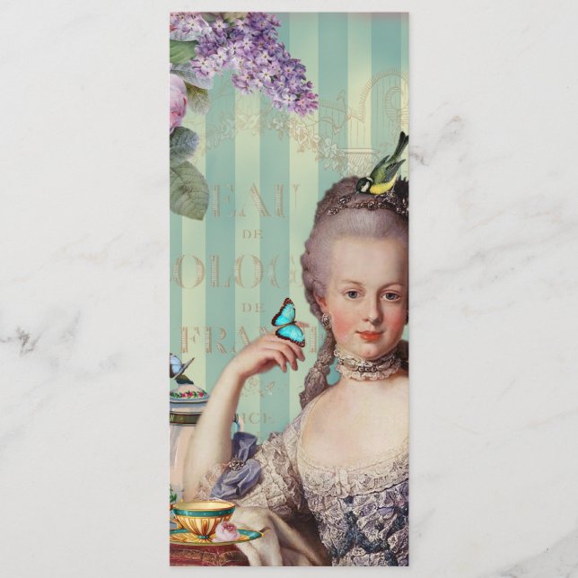 Menu Thé au Petit Trianon (Devant)