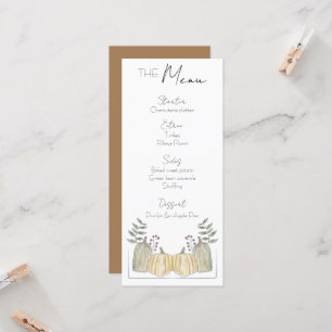 Menu - thème automne