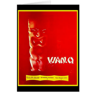 Menu Tiki vintage du milieu du siècle