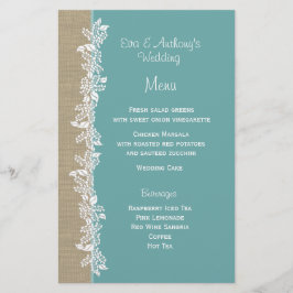 Menu Turquoise Sea Garland