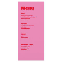 Typographie audacieuse, mariage rose et rouge