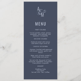 Menu Typographie monographique simple Gras Mariage mono