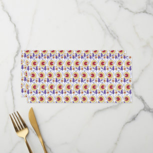 Menu Un design dynamique avec création jaune et orange