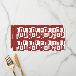 Menu Un tapis rouge avec un motif texturé est étalé sur