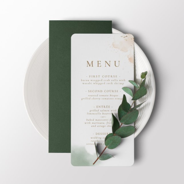 Menu Végétal Or Eucalyptus (Créateur téléchargé)
