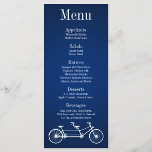 Menu Vélo lunatique de double de bleu marine de 25