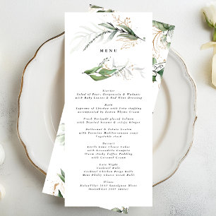 Menu Verdure Botanique Eucalyptus Sage moderne