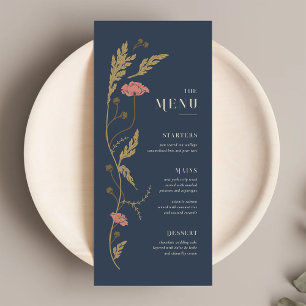 Menu vintage Art Nouveau Mariage