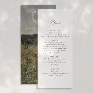 Menu Vintage, mariage inspiré des Beaux-Arts