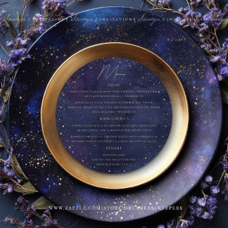 Menu Violet Céleste