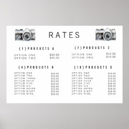 Menü "Wasserfarbkamera Fotograf Preis" Poster