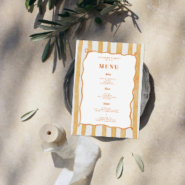 Menu Whimsical Amore & Aranci | Mariage