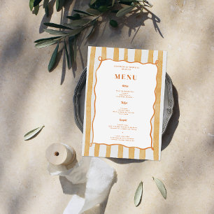 Menu Whimsical Amore & Aranci   Mariage