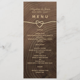 Menü "Wood Wedding" Menükarte