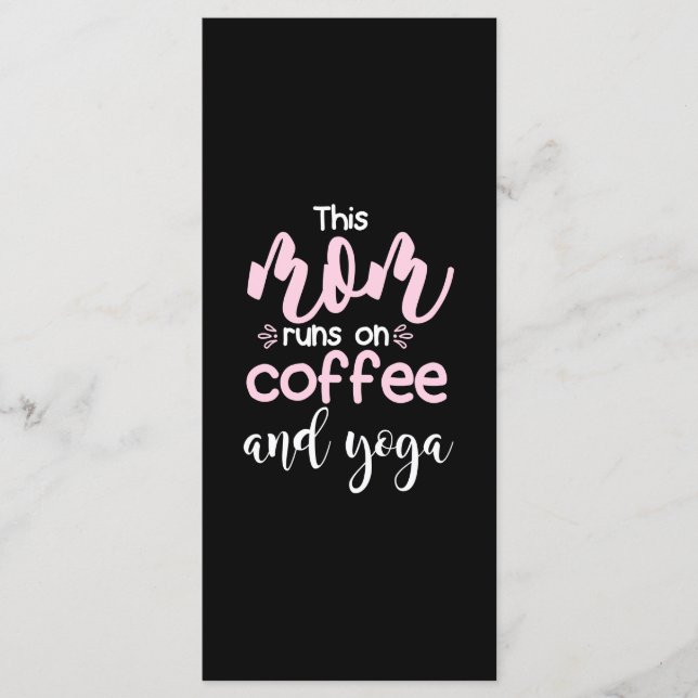 Menu Yoga Lover | Cette Maman Fait Du Café Et Du Yoga (Devant)
