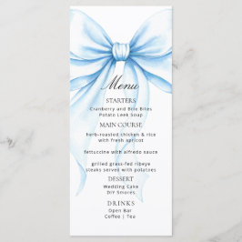 Menus for a modern  baby shower. menükarte