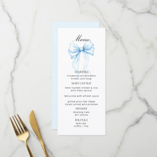 Menus pour une baby shower moderne.