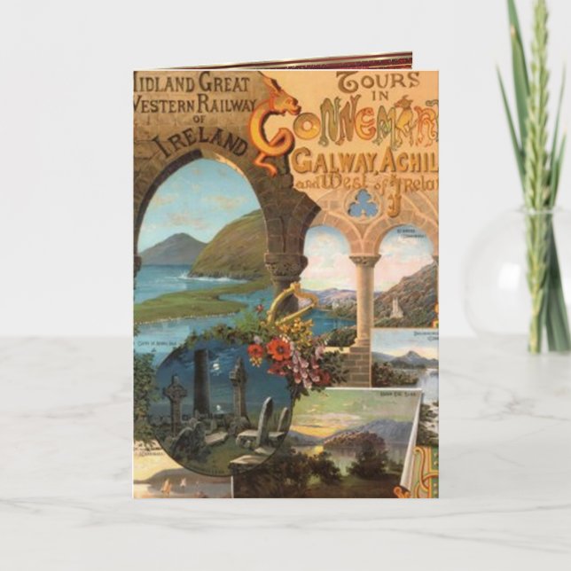 Menus vintages pour la fête - Irlande - (Devant)