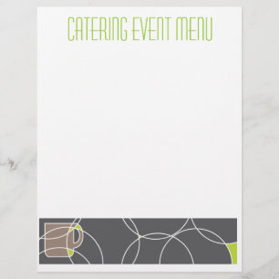 Menüvorlage Café oder Catering Flyer