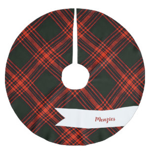 Menzies Antique Jagd Tartan Kariert schottisch Polyester Weihnachtsbaumdecke