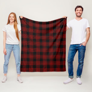 Menzies Hunting Tartan Scottish Kariert Pattern Fleecedecke