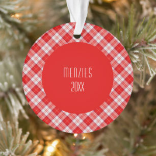 Menzies Red Clan Tartan Scottish Plaid