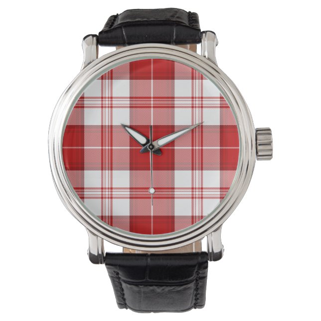Menzies Tartan kariert Armbanduhr (Vorderseite)