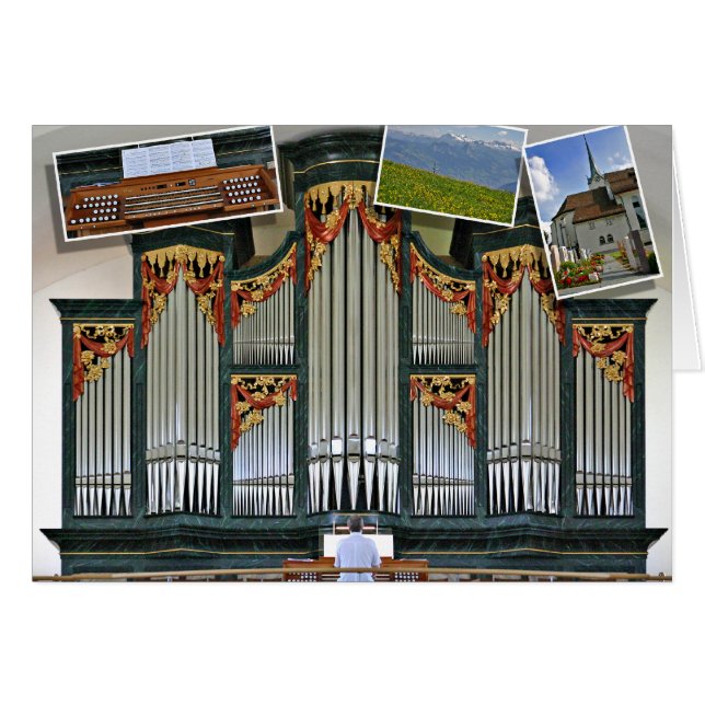 Menzingen Gemeindekirchenorgan, die Schweiz (Vorderseite (Horizontal))