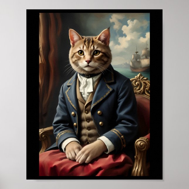 Meow-Aufkleber Poster (Vorne)
