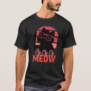 Meow Beängstigende Halloween Kat Horror Slasher Kn T-Shirt