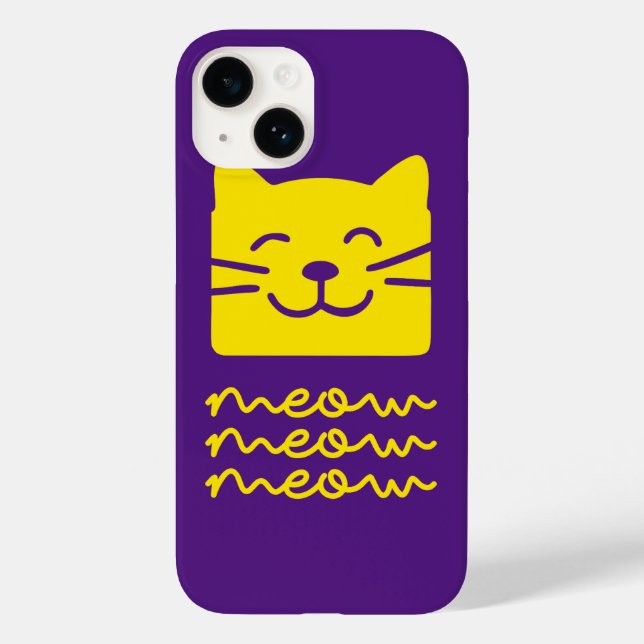 Meow Case-Mate iPhone 14 Hülle (Rückseite)